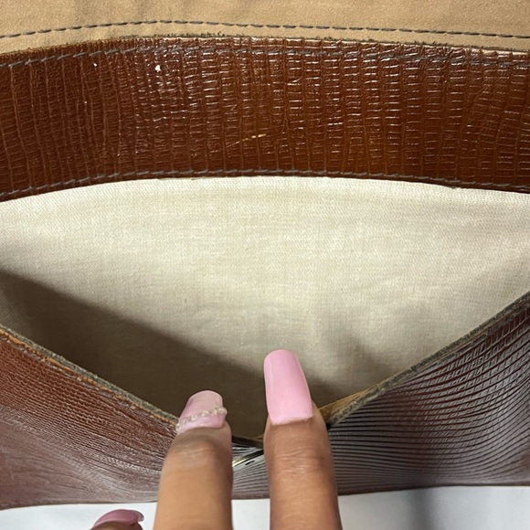 Vintage REEM Genuine Leather Clutch/Crossbody Bag - Picture 5 of 8